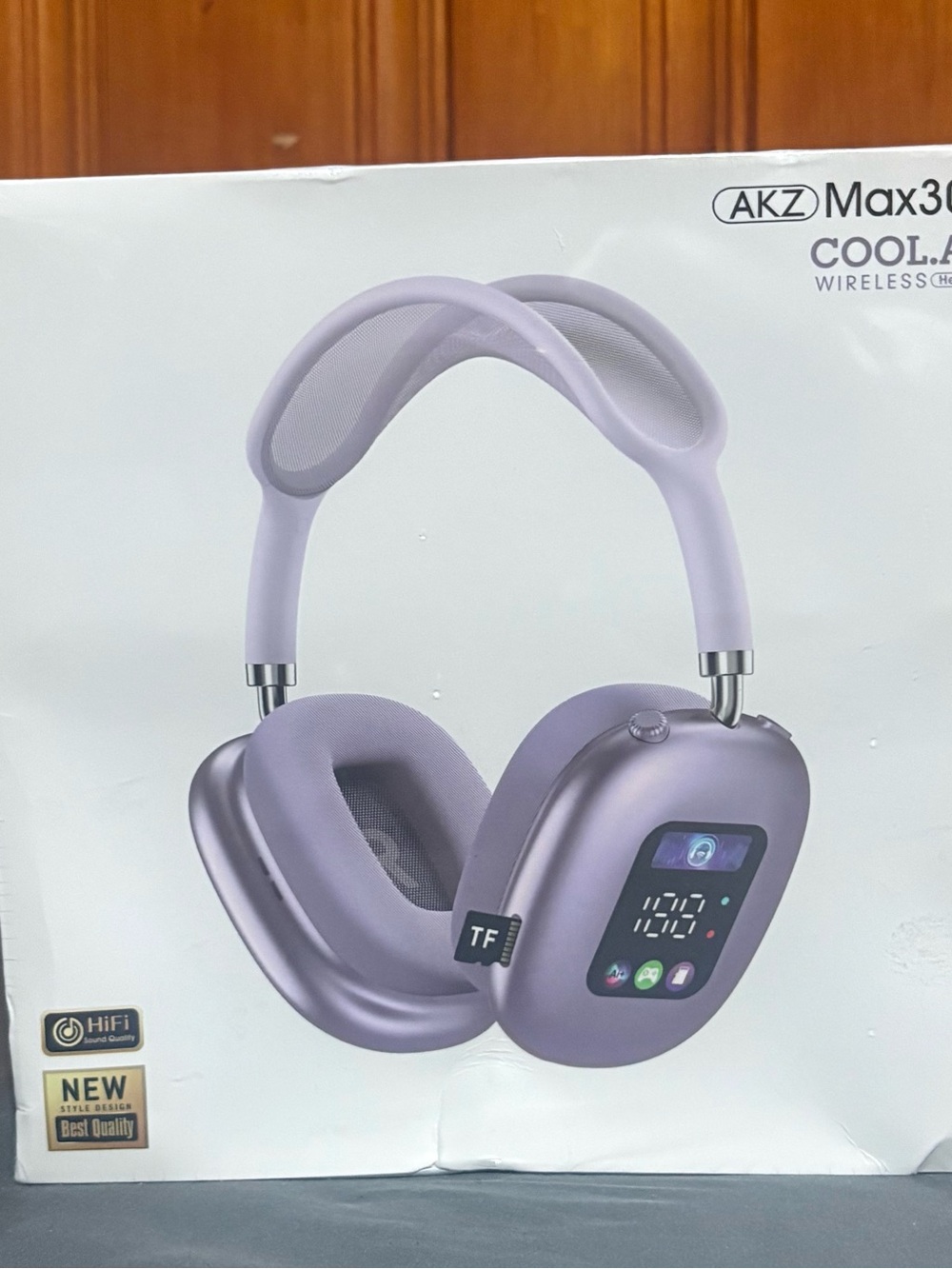 Max30 Wireless Over-Ear Headphones in Purple